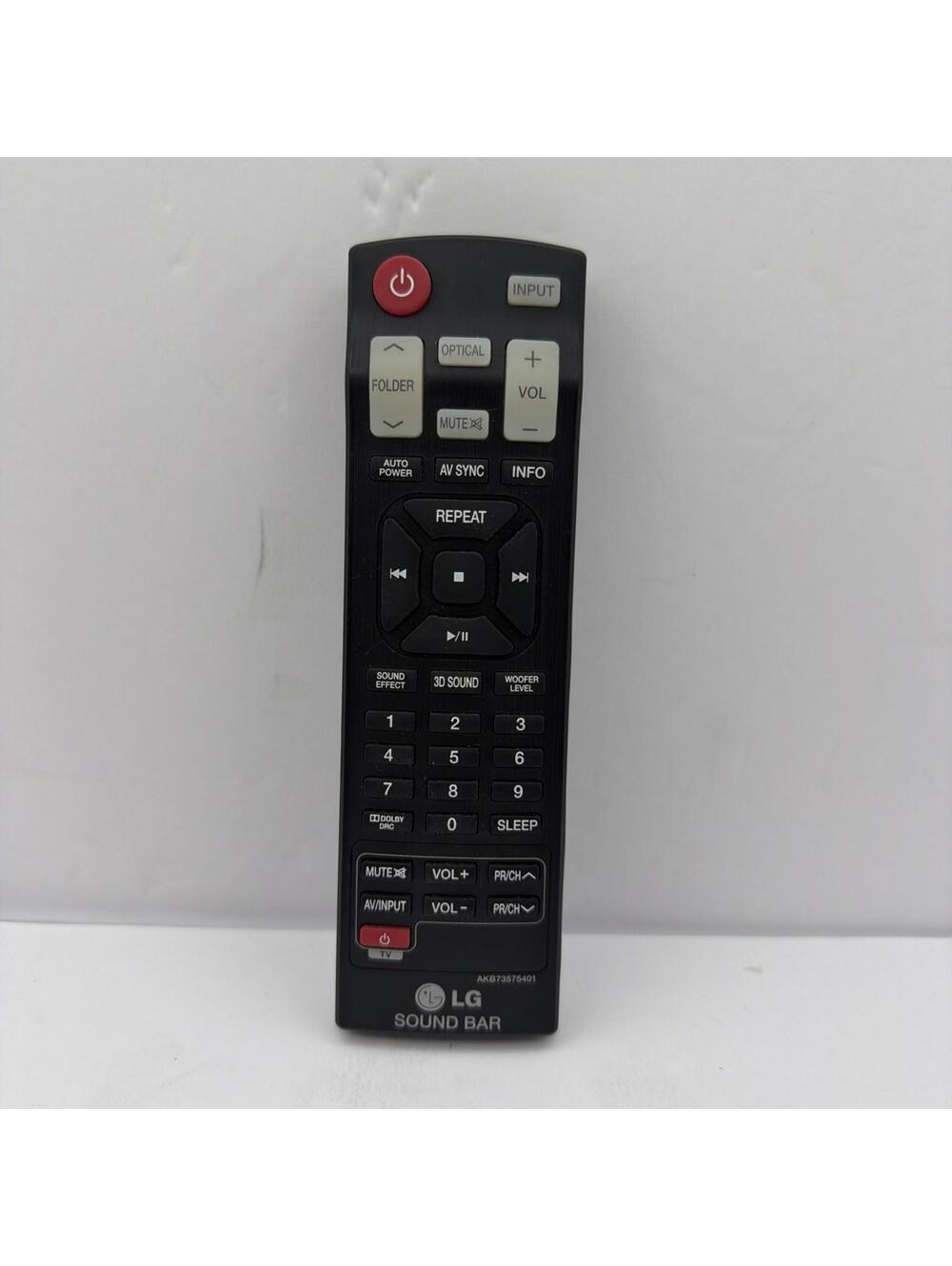 LG Remote Control AKB73575421 Sound Bar Tested Replacement